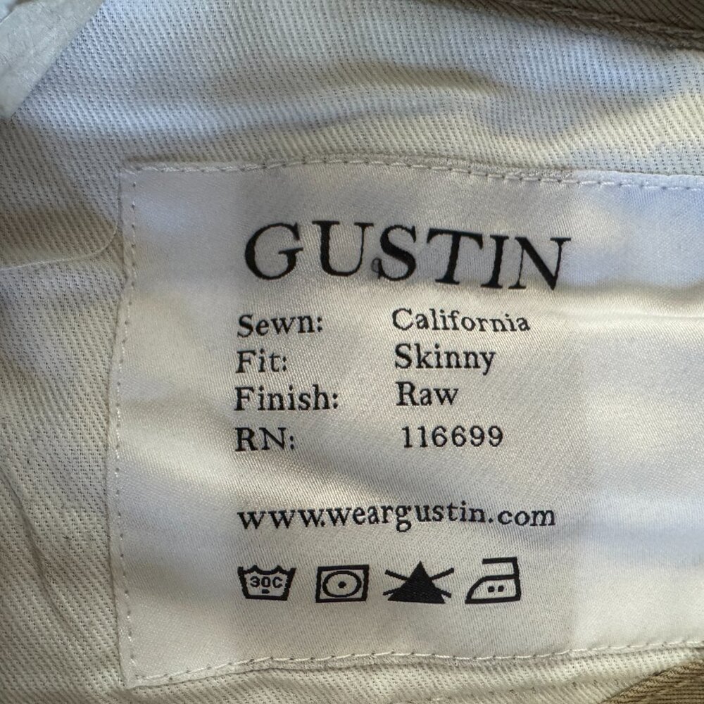 Gustin Twill Selvedge Jeans Men's 32 x 30 Inseam - Picture 4 of 5